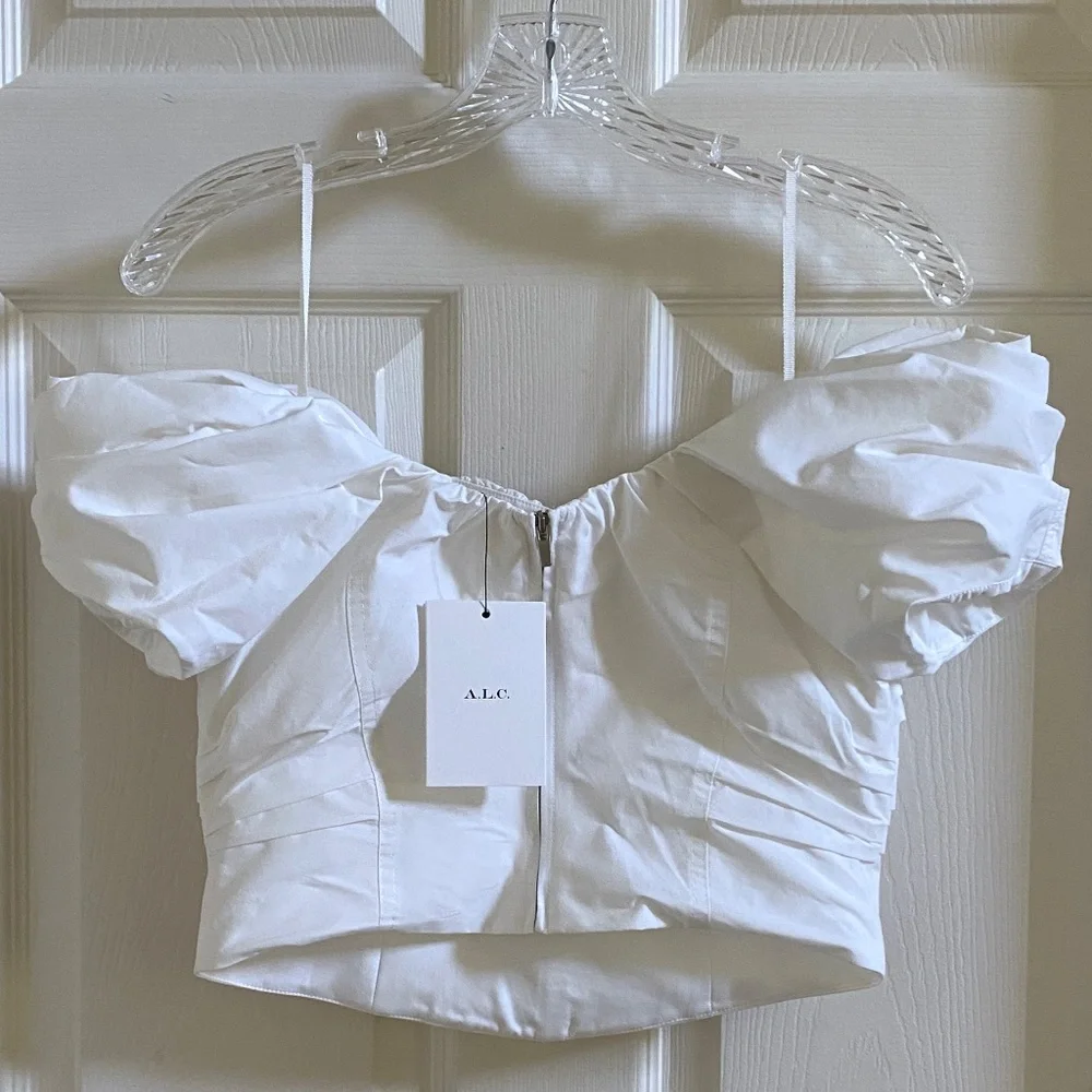 A.L.C. Nora Top White New With Tags US4